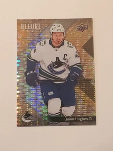 2024-25 Upper Deck Allure Quinn Hughes Gold Glitter Bomb #'d 161/199 Canucks - Bild 1 von 2