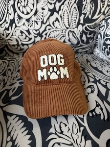 Dog Mom Puffy Shag - hellbraun Cord verstellbar Mütze - Bild 1 von 6