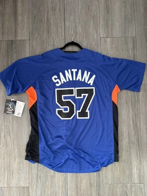 Camiseta de colección Majestic MLB New York Mets Johan Santana #57 talla XL Foto 1 de 4