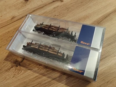 Roco H0e 34581 ÖBB Rungenwagen Set SSm/s Ybbstalbahn mit Ladung NEU in OVP - Bild 1 von 2