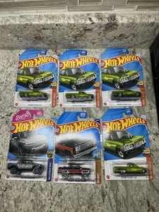 HotWheels lotto di 6 vari Chevy lotto Luv '75 Blazer GMC Hummer EV General Motors - Foto 1 di 8