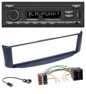 Blaupunkt USB DAB MP3 Bluetooth Autoradio für Smart ForTwo 450 blau ohne Metalls - Bild 1 von 4