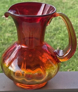 VINTAGE BLENKO PITCHER AMBERINA - Picture 1 of 7