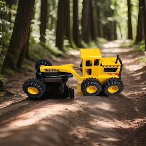 🚧 Vintage Tonka 952 Road Grader Construction Toy | Heavy-Duty Steel | 6-Wheel - Picture 1 of 19