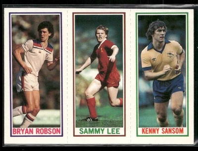 1981 Topps Liga Inglesa Ryan Robson/Sammy Lee/Kenny Samson Novato Varios Foto 1 de 2
