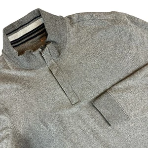 UNTUCKit Pullover Herren Größe 2XL grau 1/4 Reißverschluss Stehkragen Business Freizeit - Bild 1 von 9