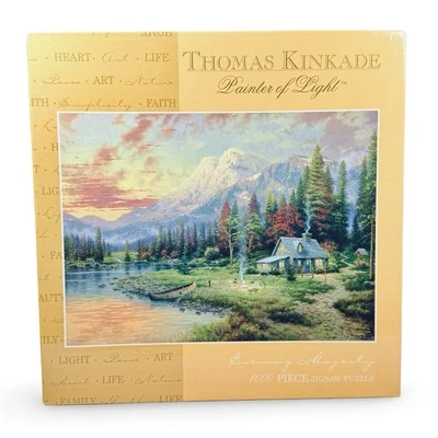 New Thomas Kinkade Painter of Light Evening Majesty 1000 Pc Puzzle Sealed - Image 1 of 3