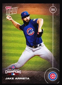 Jake Arrieta Chicago Cubs World Series Champions Indians 2016 Topps Now WS-13 - Picture 1 of 2