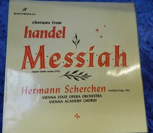  Handel Messiah  - Herman Scherchen Vienna State Opera - Whitehall WH20043 VINYL - Picture 1 of 5