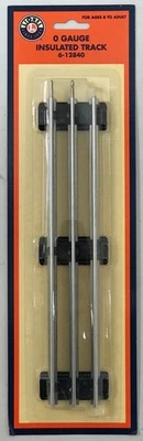 Lionel 6-12840 O Gauge Tubular 10" Insulated Straight Track - Image 1 of 3