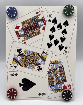 Sonoma Life+Style Photo Frame holds 4"x6" Photo with 4 Magnetic Poker Chips - Image 1 of 4