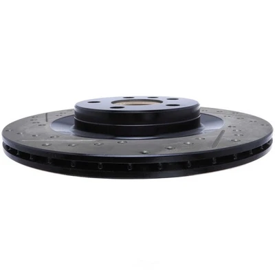 Rotor de freno de disco-Sport Stoptech perforado en cruz y ranurado 127.39049R Foto 1 de 3