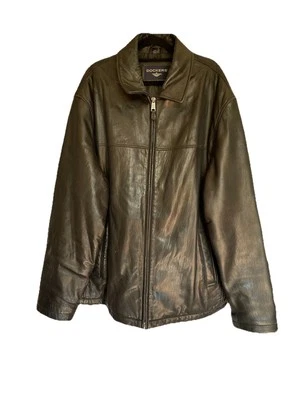 Dockers Vintage Lambs Leather Black Men’s  Jacket With Inner Pockets Size XL - Image 1 of 4