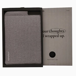 Notable estuche gris tejido de polímero tipo folio 2 - Imagen 1 de 9
