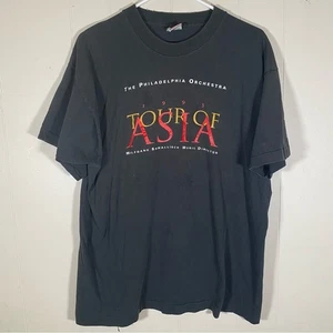 Vintage 1993 the Philadelphia orchestra tour of Asia t shirt size XL distressed - Picture 1 of 8