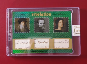 2025 Eternal Revelation Triple History Relics Da Vinci/Michelangelo/Raphael 5/5 - Picture 1 of 2