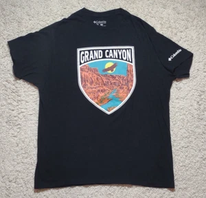 Columbia Shirt Men's Extra Large Black Grand Canyon Graphic Short Sleeve Hiking - Picture 1 of 8