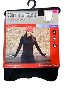 Climate Right by Cuddl Duds Long Sleeve Base Layer Thumbholels Women's XS - Picture 1 of 2