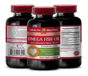 Vitaminas para la visión ocular - ACEITE DE PESCADO OMEGA Ácidos grasos esenciales, recubierto entérico 1 B - Imagen 1 de 5