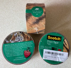 Scotch Expressions Tape - Tiger Lot Of 3 Total 3M Art School Fun Creative Crafts - Picture 1 of 2