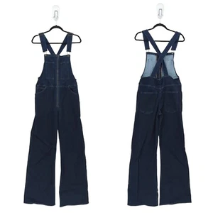 Citizens Of Humanity Women L Olivia Overalls Ozone Blue Rinse Zipper Wide Leg - Picture 1 of 10