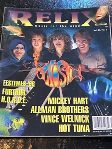 RELIX magazine VOL. 23, No. 5, 1996 PHISH, Steve Earle, Warren Zevon, Wavy Gravy - Imagen 1 de 1
