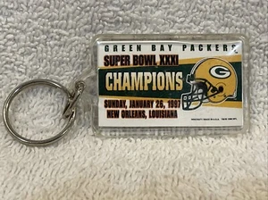 VINTAGE 1997 Green Bay Packers Super Bowl XXXI Keychain, LOOK-NICE!! - Picture 1 of 2
