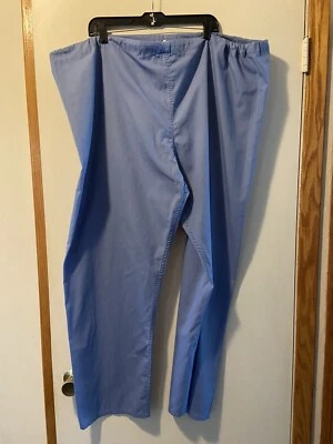 Simply Basic 2x Blue Uniform Scrub Pants - Image 1 of 3