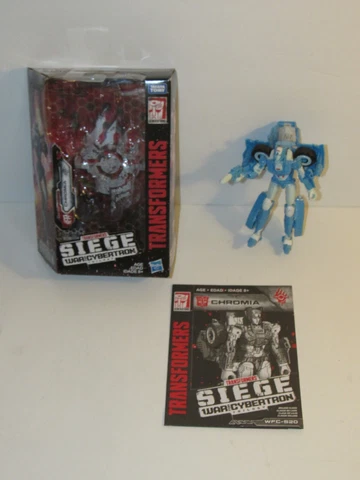 Transformers War for Cybertron Siege CHROMIA SG-20 WFC Deluxe Class Figure READ Cover