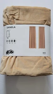 New Ikea SANELA Curtains Room Darkening 55" x98 " 1 Pair (2 Panels), Beige - Picture 1 of 4