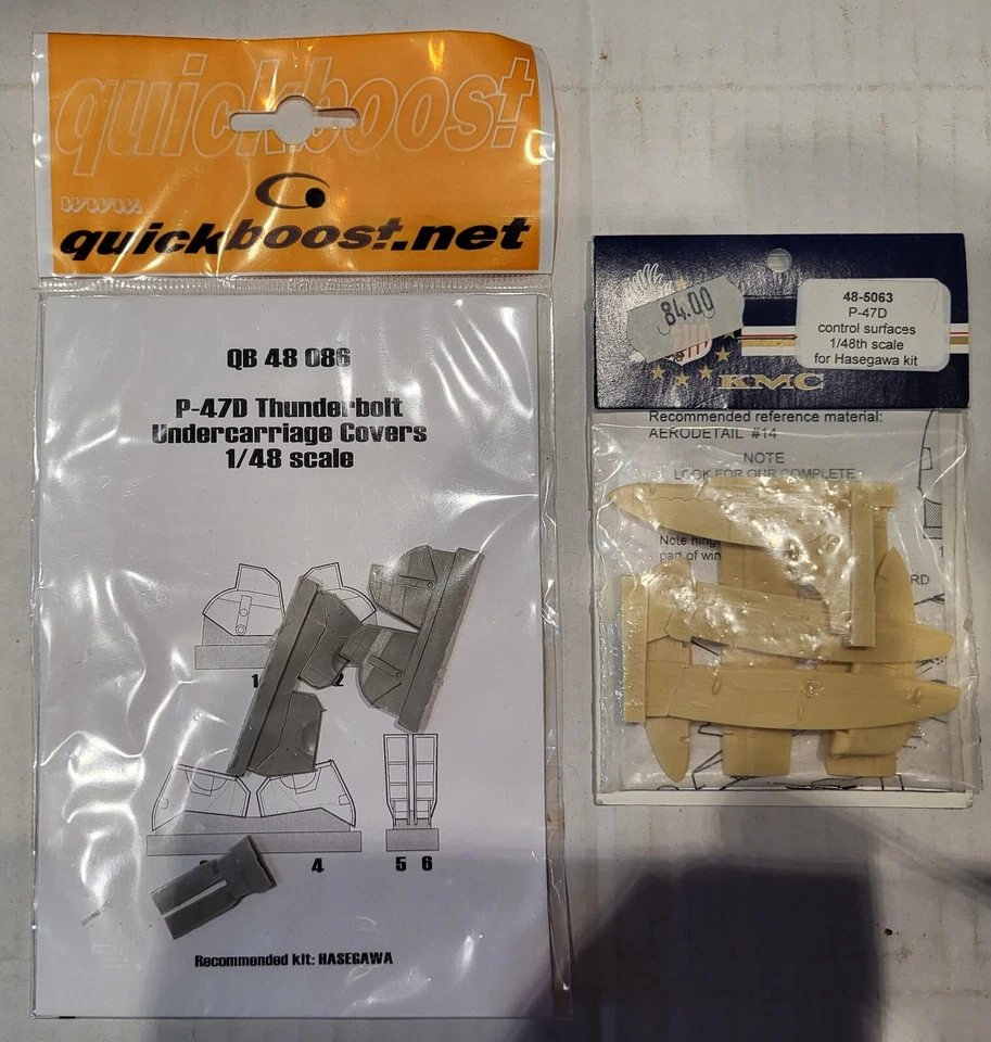 1/48 REPUBLIC P-47D THUNDERBOLT HASEGAWA -  KMC + QUICKBOOST - Immagine 1 di 1
