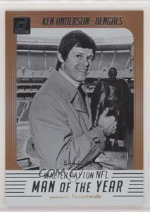 2018 Panini Donruss Walter Payton NFL Man of the Year Holo /100 Ken Anderson