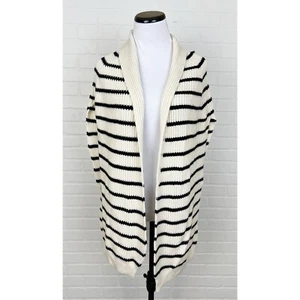 Sciarpa maglione Do Everything In Love nero bianco a righe taglia unica nuova con etichetta - Foto 1 di 7