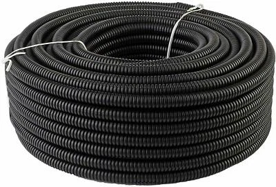 5 Ft 5/8" IN Split Wire Loom Conduit Corrugated Plastic Tubing Sleeve Tube US - Imagem 1 de 4