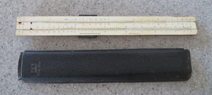 Vintage Keuffel & Esser #4058 W Rechenschieber mit Glas & Metall Cursor mit Etui - Bild 1 von 5