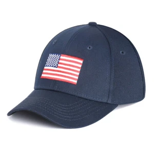 Unisex American Flag Sun Cap Adjustable Patriotic Sports Tennis Golf Hats - Picture 1 of 5