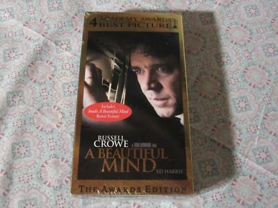VHS   A Beautiful Mind   Russell Crowe   2002    New   Sealed - Image 1 of 2