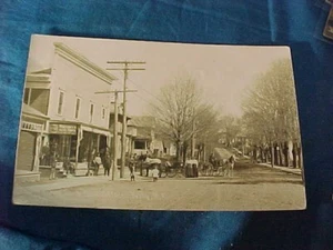 Early 20thc WARREN ST w US POST OFFICE in TULLY New York REAL PHOTO POSTCARD - Picture 1 of 2