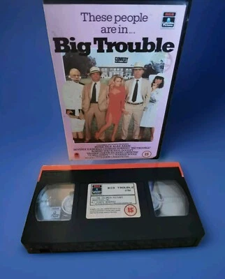 Big Trouble VHS Big Box PAL UK 1986  Rare Deleted Title Peter Falk Alan Arkin Foto 1 de 4