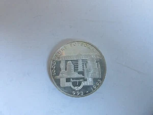 10 DM 1000 años Potsdam, 1993, plata brillo sello, "F"!!! - Imagen 1 de 2