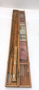 Vintage Bamboo Hexagon 5 Piece Fly Rod In Wooden Case Made In Japan - Picture 1 of 9