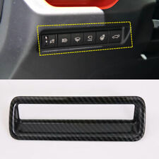 Carbon Fiber Accessories Head Light Switch Button Trim For Toyota RAV4 2019-2021
