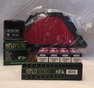 Service Kit For YAMAHA XJ6 (2009 to 2016) Filters and NGK Iridium Spark Plugs - Picture 1 of 6