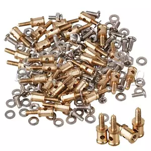 40x Linkage Stoppers for RC Airplane Pushrod Connector Silver 1.5 mm - Picture 1 of 9