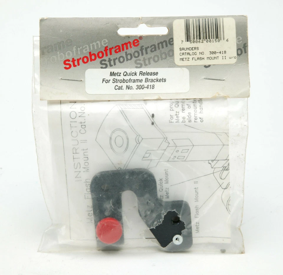 Metz Quick Release For Stroboframe Brackets # 300-418. Unused. - Image 1 of 1