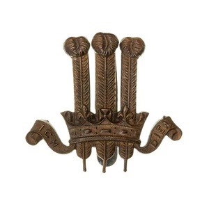 2nd King's Edwards Propio Rifles Gurkha Tapa Insignia Latón Metal - Imagen 1 de 1
