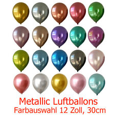 Metallic Luftballons Ballon Bio Ø 30 cm Premium Geburtstag Helium Party Farbwahl
