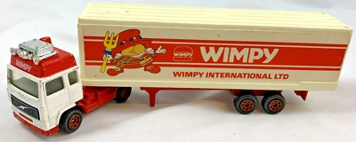 Corgi C1231 Volvo Globetrotter Artic Box Trailer Wimpy International LKW 1985 - Bild 1 von 4