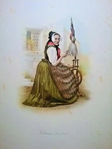 1896 SVIZZERA COSTUMI GLARUS SERNFTHAL - Imagen 1 de 1