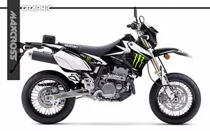 SUZUKI DRZ400S DRZ400SM DRZ400E MAXCROSS GRAPHICS FULL KIT DECALS STICKER MS1 - Picture 1 of 5